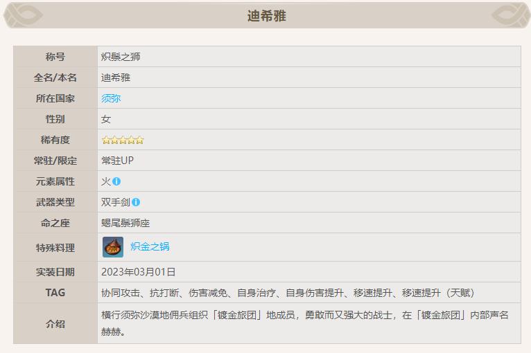 原神手游3.6迪希雅怎么样？