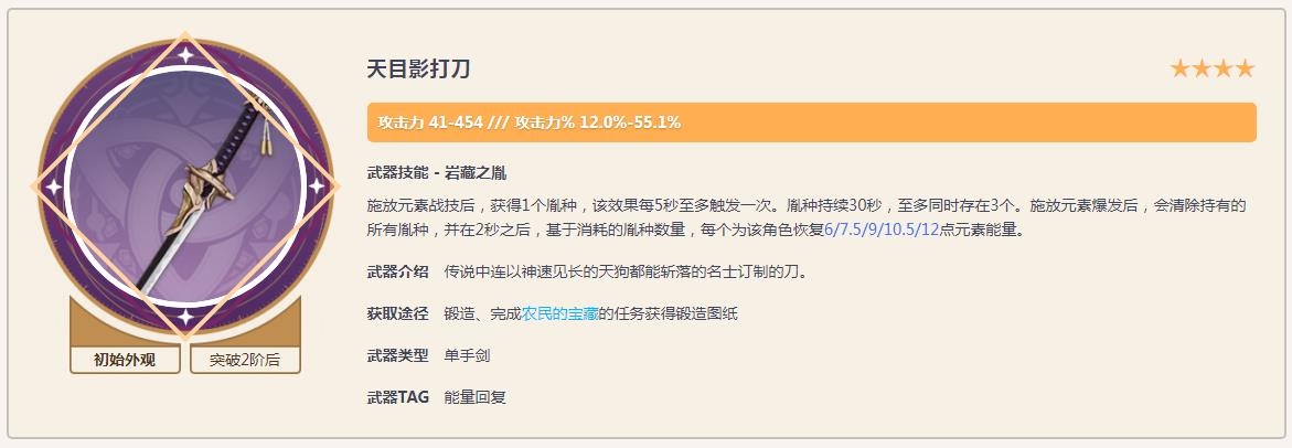 原神手游3.5凌华4星武器排行是什么样的？