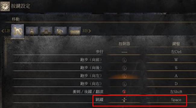 黑暗之魂3键盘怎么跳跃